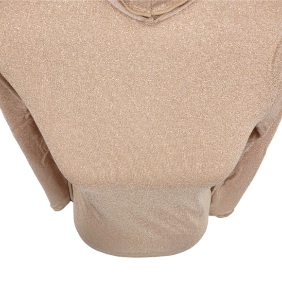 J. Crew Tan With Metallic Gold Flake Turtleneck - Picture 4 of 11